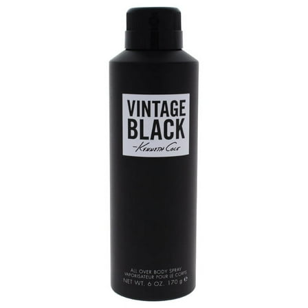 Kenneth Cole Vintage Black Body Spray for Men, 6 oz