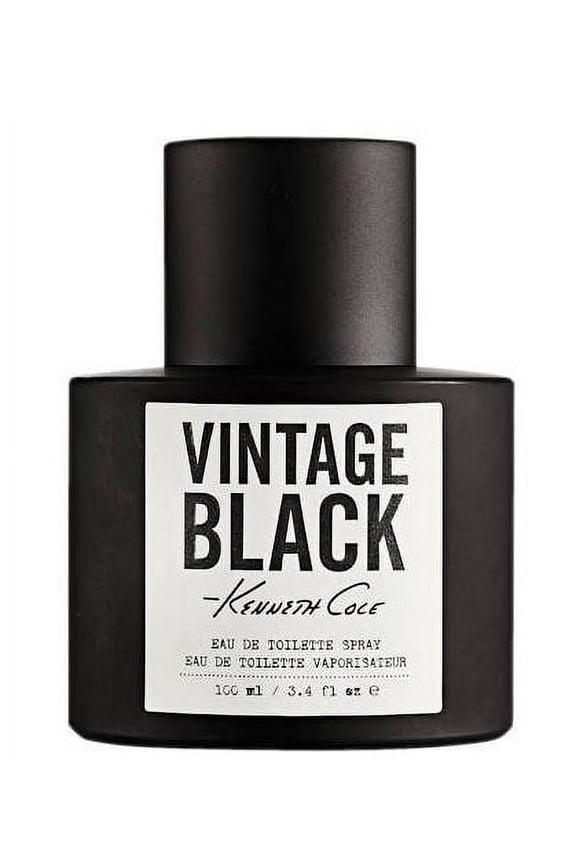 Vintage Black Eau de Toilette, Cologne for Men 3.4 fl oz