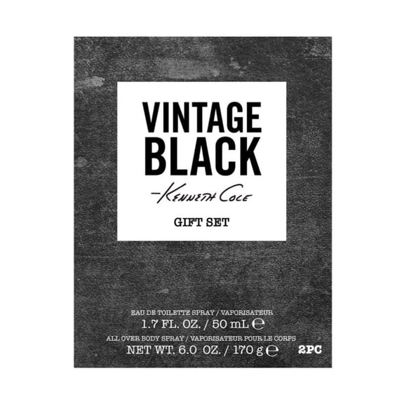 Kenneth Cole Vintage Black Cologne Gift Set for Men, 2 Pieces