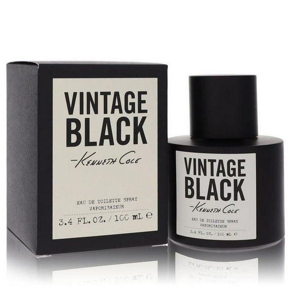 Kenneth Cole Vintage Black by Kenneth Cole Eau De Toilette Spray 3.4 oz for Men - Brand New