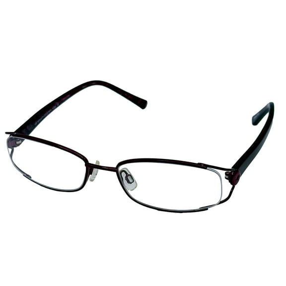 Kenneth Cole Woman Rectangle Rimless Eyeglass Frames KC149, Eggplant, 53mm