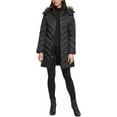 thumbnail image 1 of Kenneth Cole Women's 17QMP124 Quilted Chevron Puffer Jacket - Black - M, 1 of 4