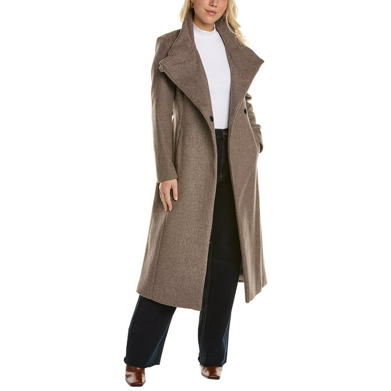 Kenneth cole reaction wool blend maxi wrap coat sale
