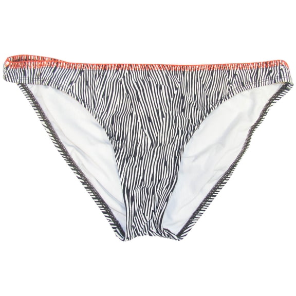 Kenneth Cole Women's Zebra Print with String Detail Classic Bikini Swim Bottom