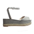 thumbnail image 1 of Kenneth Cole Womens Lorelei Gray Espadrille Heels Gray, 1 of 4