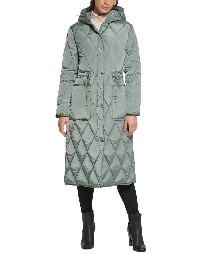Kenneth Cole Women s Hooded Anorak Coat Green Size Medium Walmart