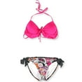 thumbnail image 1 of Kenneth Cole Womens Push Up Side Tie 2 Piece Bikini, Pink, Medium, 1 of 2