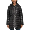thumbnail image 1 of Kenneth Cole Womens Quilted Long Puffer Jacket/Coat Black L, 1 of 5