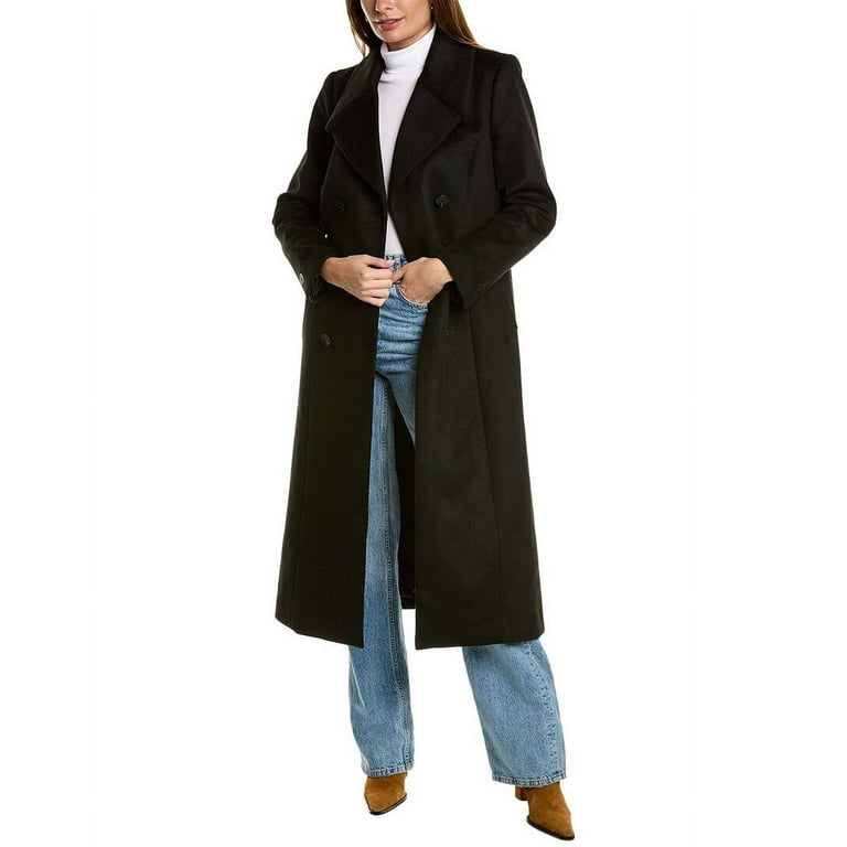 Kenneth Cole Womens Wool Blend Maxi Coat M Walmart