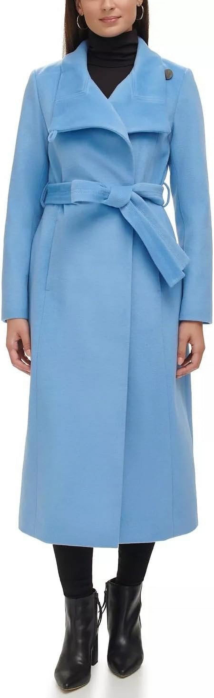 Kenneth Cole New York Women's Full Length Wool Jacket Maxi Coat