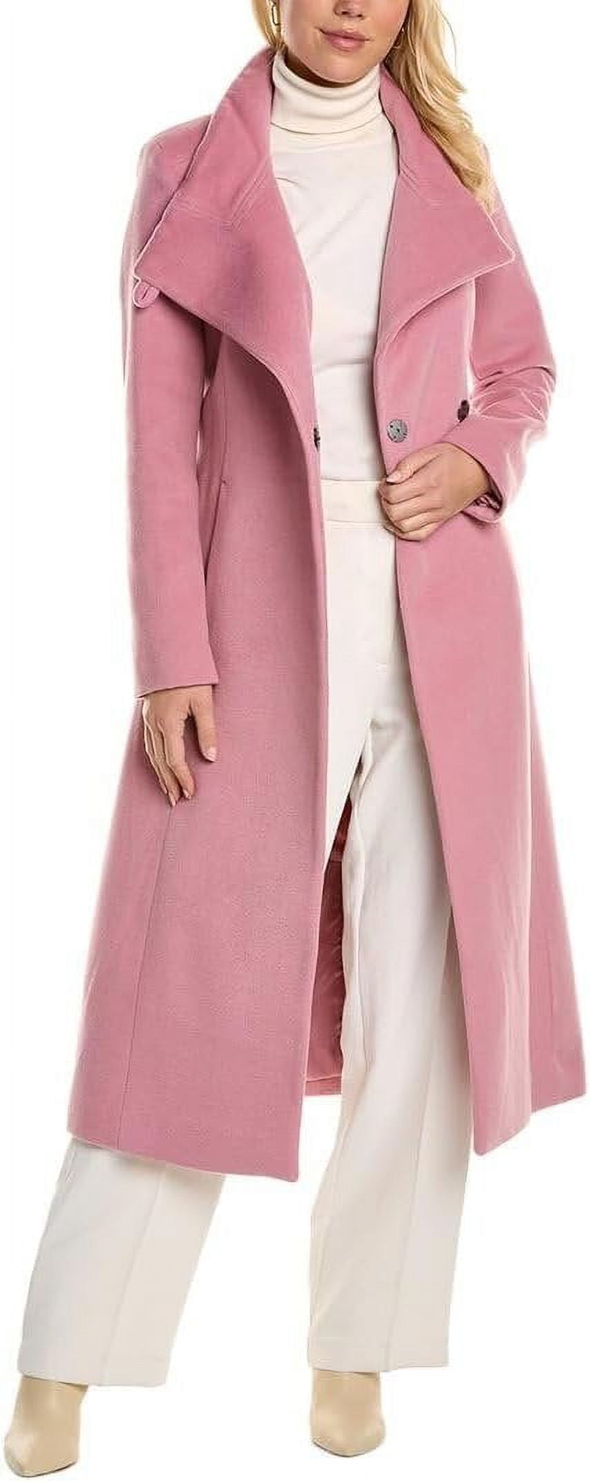 Kenneth Cole New York Women's Full Length Wool Jacket Maxi