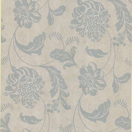 Kenneth James Aaliyah Pewter Affabre Jacobean Wallpaper