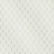 Kenneth James Alcazaba Silver Trellis Wallpaper