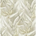 thumbnail image 1 of Kenneth James Arcadia Beige Banana Leaf Wallpaper, 20.5-in by 33-ft, 56.38 sq. ft, 1 of 4