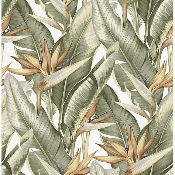 Kenneth James August Yellow Wave Unpasted Non Woven Wallpaper, 20.5-in by 33-ft, 56.4 sq. ft.