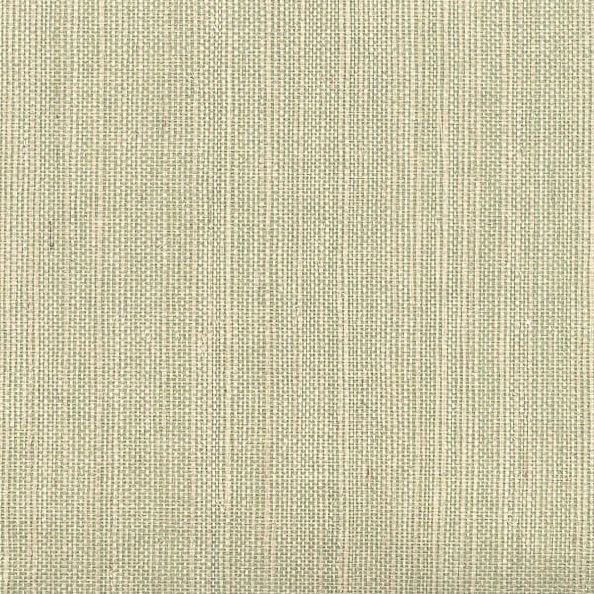 James Barbora Light Green Grasscloth Wallpaper, 36in by 24ft