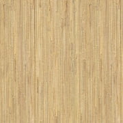 Kenneth James Daria Beige Grasscloth Wallpaper