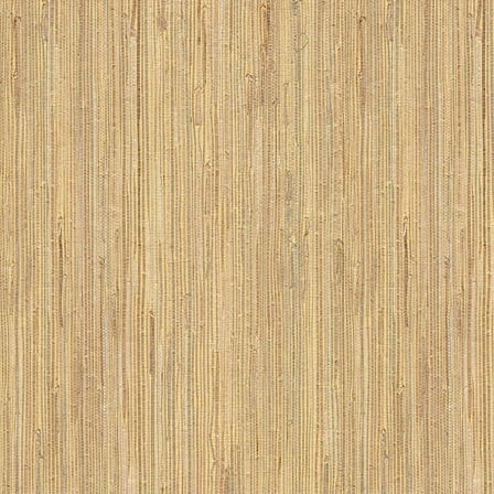 Kenneth James Daria Beige Grasscloth Wallpaper