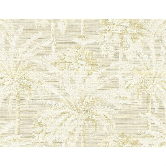 Kenneth James Dream Of Palm Trees Beige Texture Wallpaper