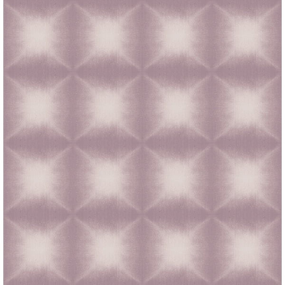 Kenneth James Echo Purple Geometric Wallpaper, 20.5-in by 33-ft, 56.4 sq. ft
