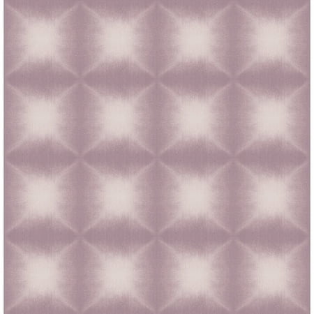 Kenneth James Echo Purple Geometric Wallpaper, 20.5-in by 33-ft, 56.4 sq. ft