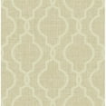 thumbnail image 1 of Kenneth James Geometric Jute Gold Quatrefoil Wallpaper, 1 of 4
