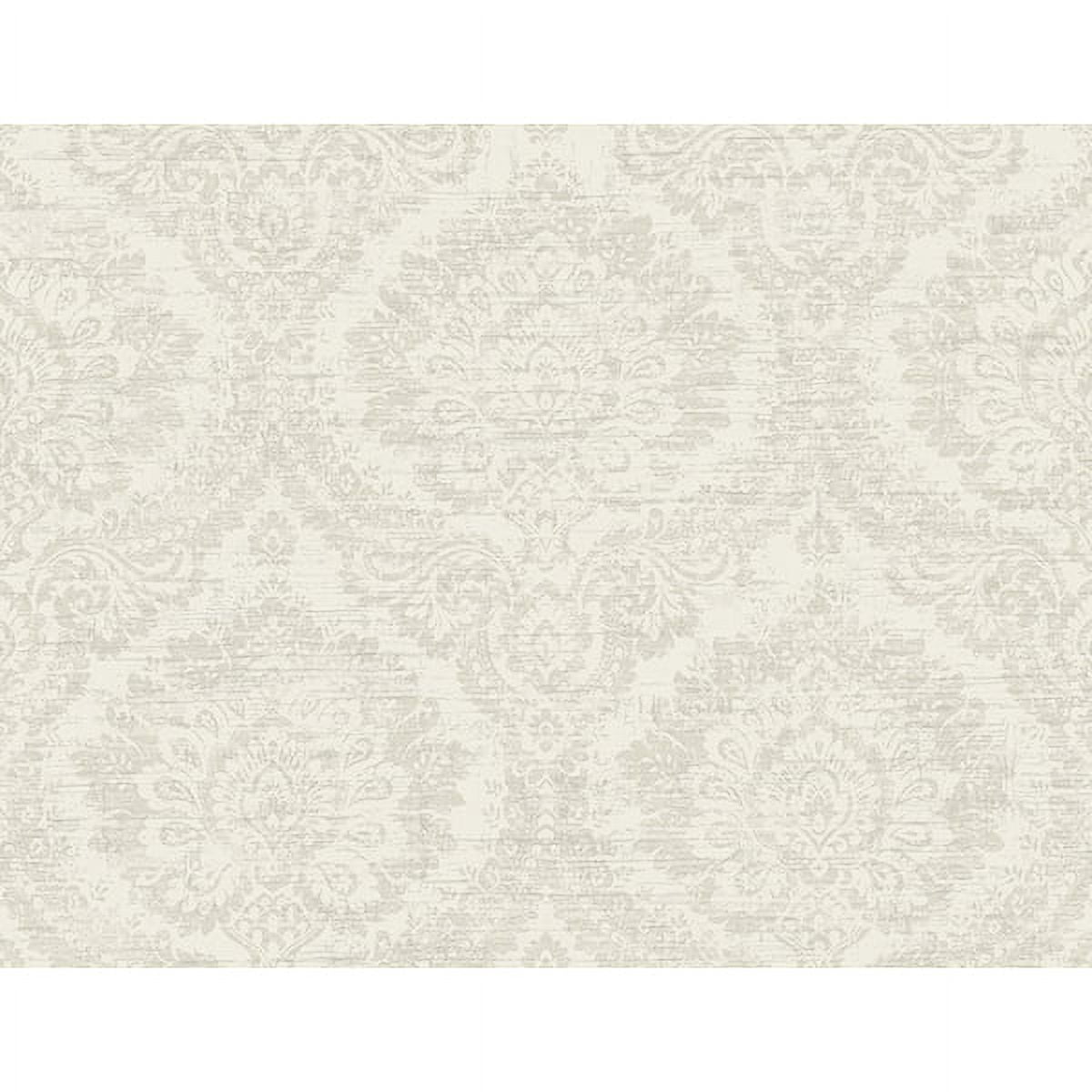 Kenneth James Kauai Beige Damask Wallpaper