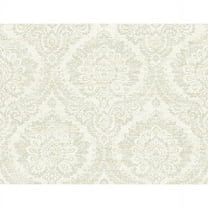 Kenneth James Kauai Taupe Damask Wallpaper