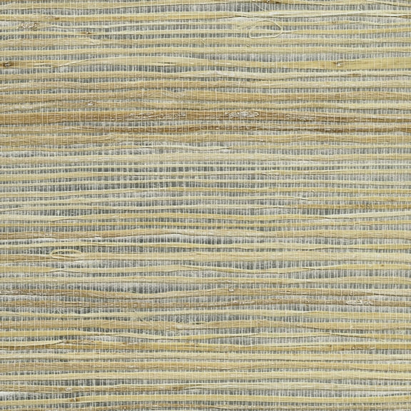 Kenneth James Luzhou Silver Grasscloth Wallpaper