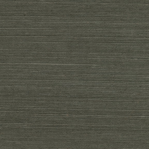 Kenneth James Ming Taupe Sisal Grasscloth Wallpaper