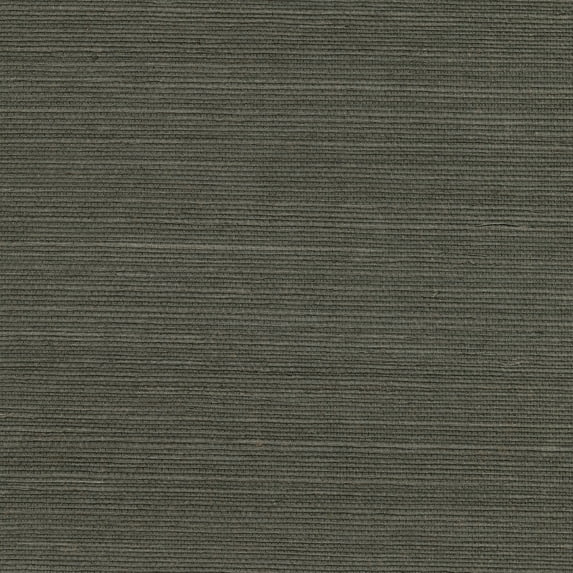 Kenneth James Ming Taupe Sisal Grasscloth Wallpaper