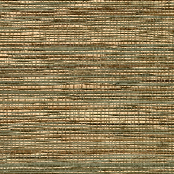 Kenneth James Ozamiz Copper Grasscloth Wallpaper
