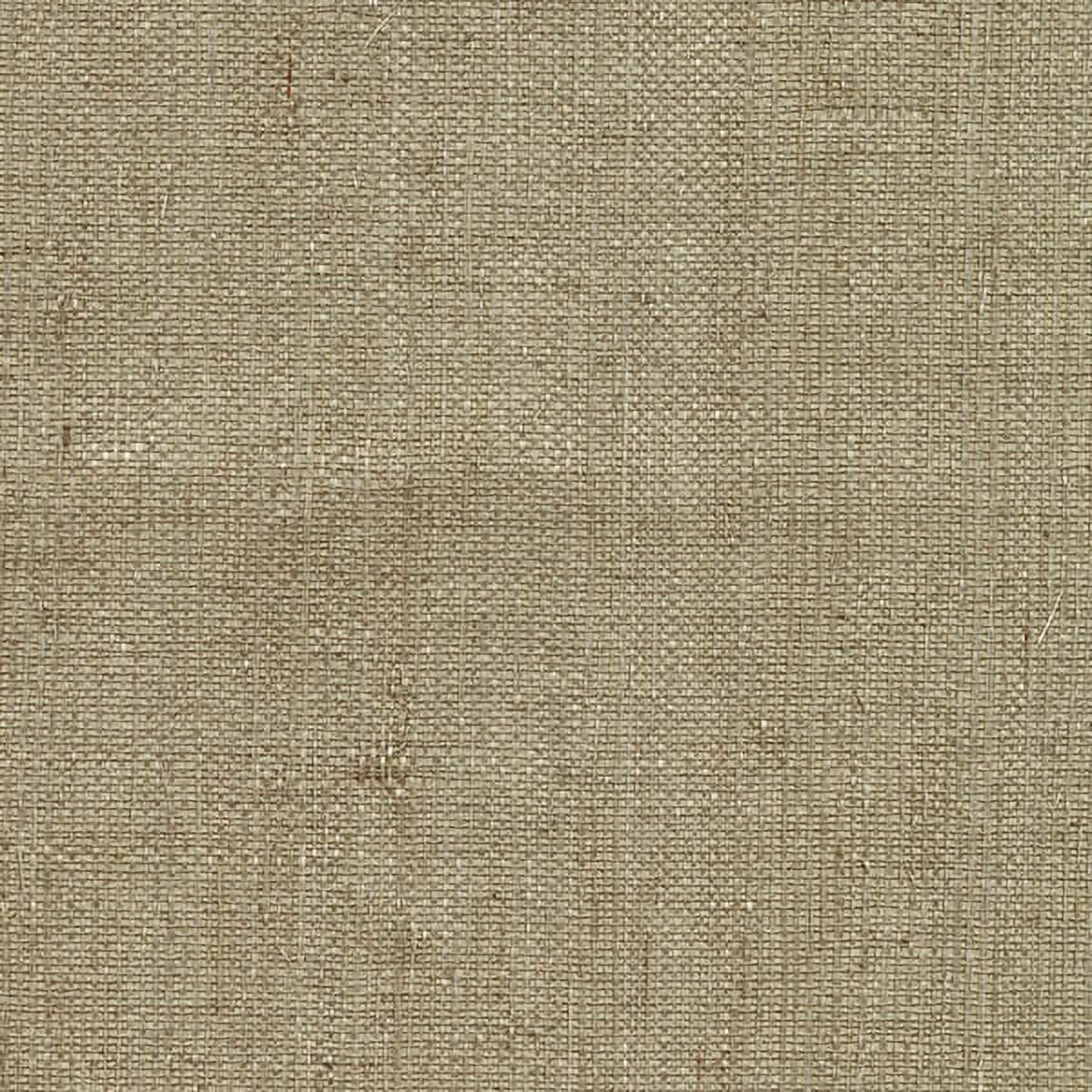 Taupe Grasscloth Non-Pasted Removable Wallpaper Roll