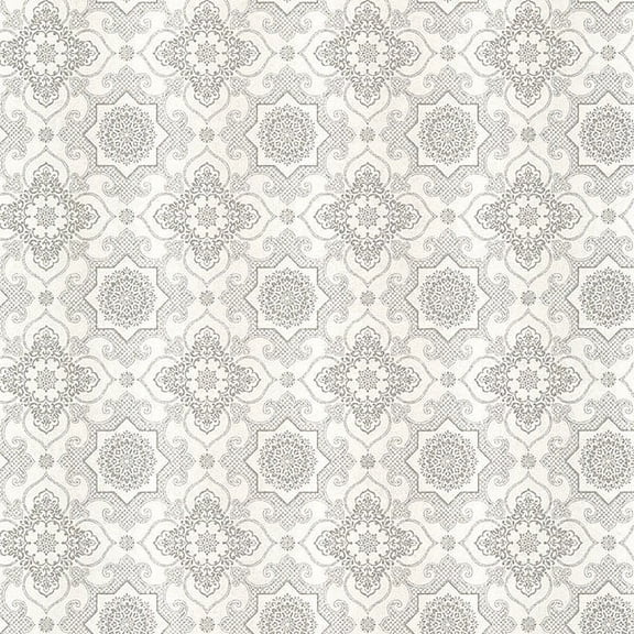 Kenneth James Tendilla Light Grey Lattice Wallpaper