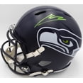 thumbnail image 1 of Kenneth Walker Autographed Speed Replica Full Size Helmet Seattle Seahawks Signed Twice Beckett BAS Witness #2W457049, 1 of 5