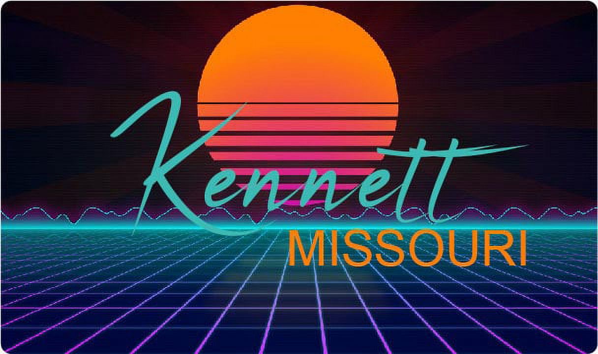 Missouri 2 X 1.25Inch Vinyl Decal Stiker Retro Neon Design