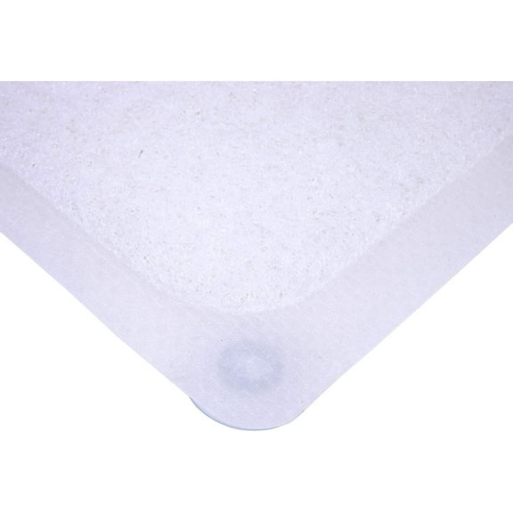 Kenney Loofah Bath Mat - Non-Slip, Suction Cups, Rectangular - 17 in x 29 in, Clear