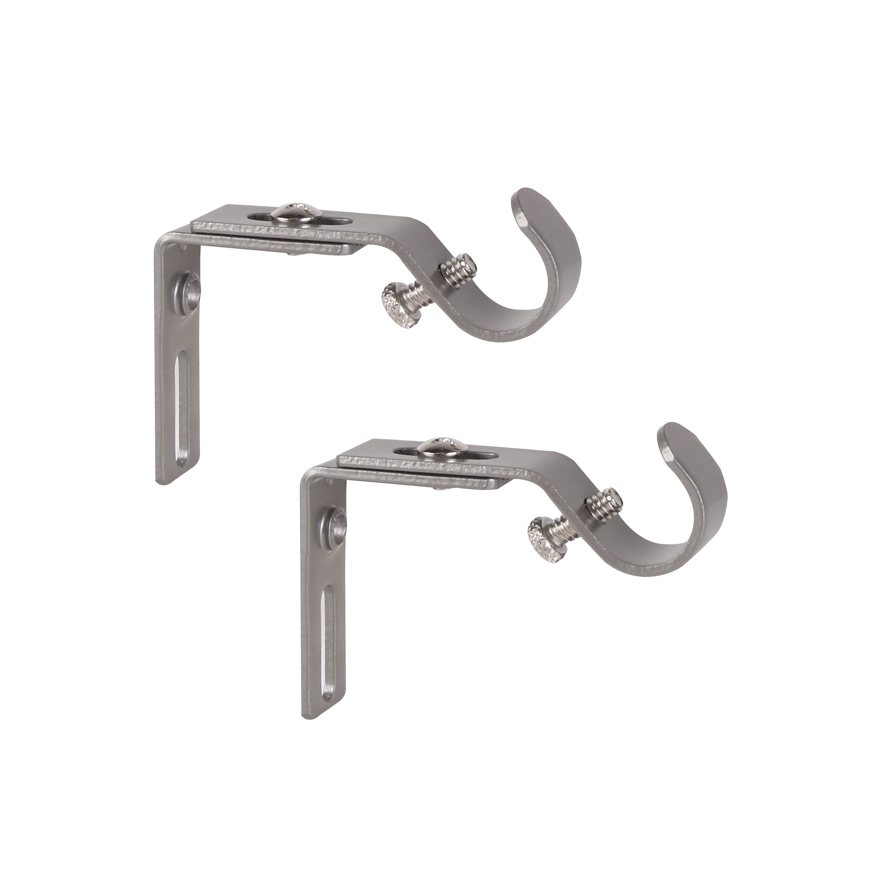 Kenney 5/8 Adjustable Curtain Rod Brackets - 3-3 Projection - Walmart.com