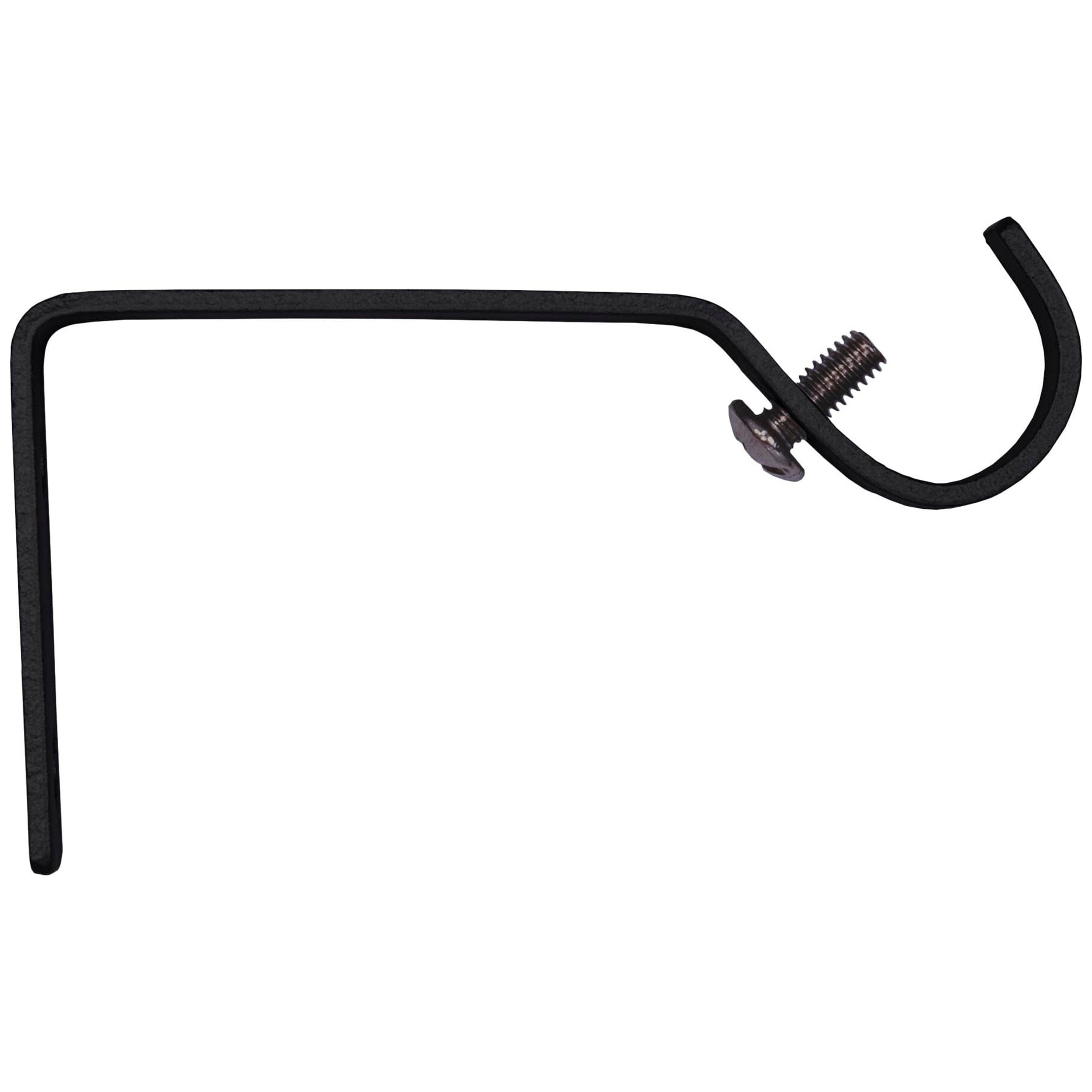 Kenney ® 5/8" Curtain Rod Mounting Brackets, Set of 2, Black Black