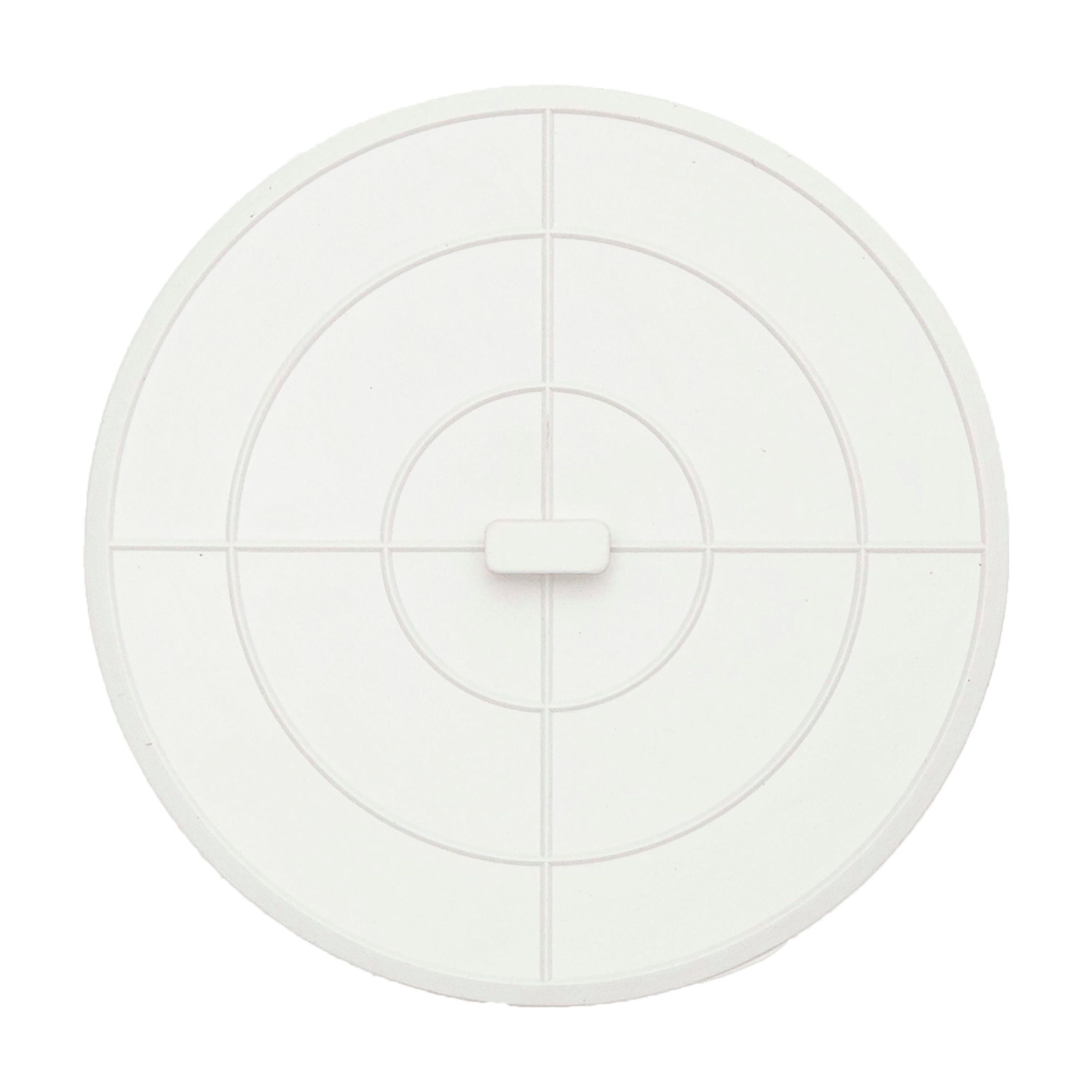 Kenney Rubber Drain Stopper, 5" Diameter, White