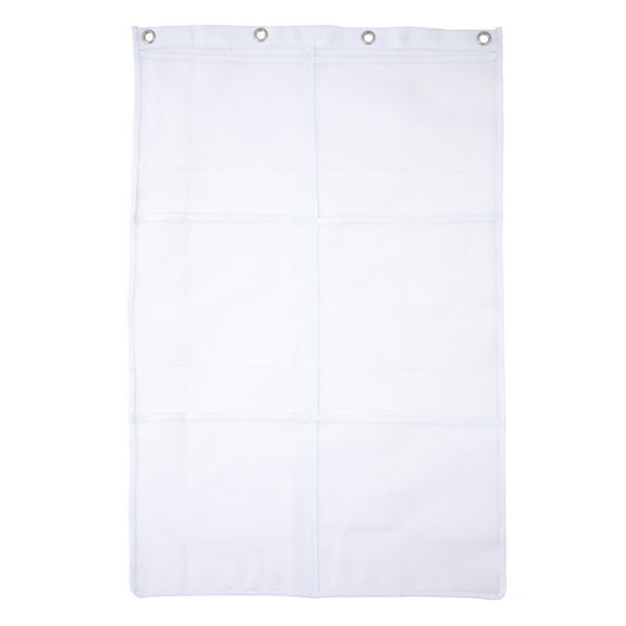 Kenney 6-Pocket Hanging Mesh Shower Organization Caddy, White