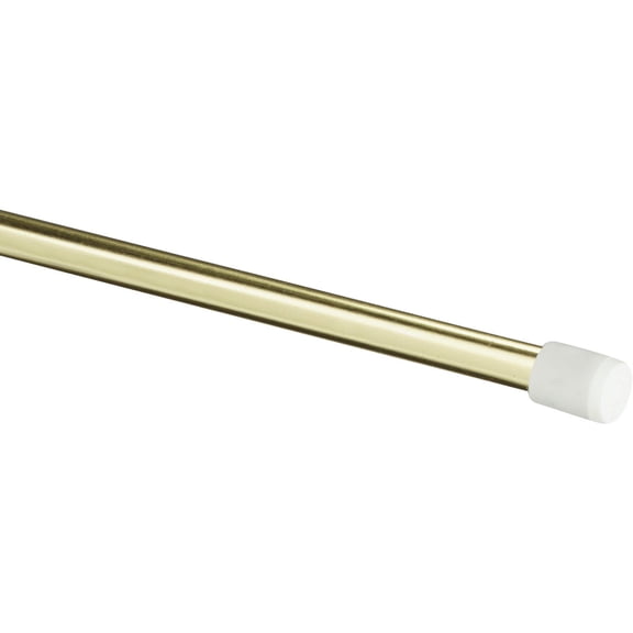 Kenney A7004213342 Tension Rod, 18-to-28-Inch Width, 7/16-Inch Diameter, Brass