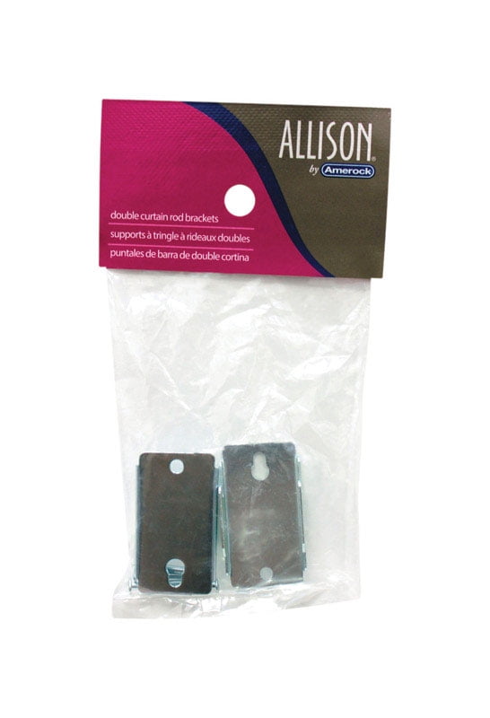 Kenney® Basic Double Curtain Rod Mounting Bracket, Set of 2