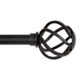 thumbnail image 1 of Kenney Cage 28-48" Steel Adjustable Curtain Rod, 5/8" Dia., Black, 1 of 7