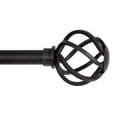 thumbnail image 1 of Kenney Cage 90-130" Steel Adjustable Curtain Rod, 5/8" Dia., Black, 1 of 6