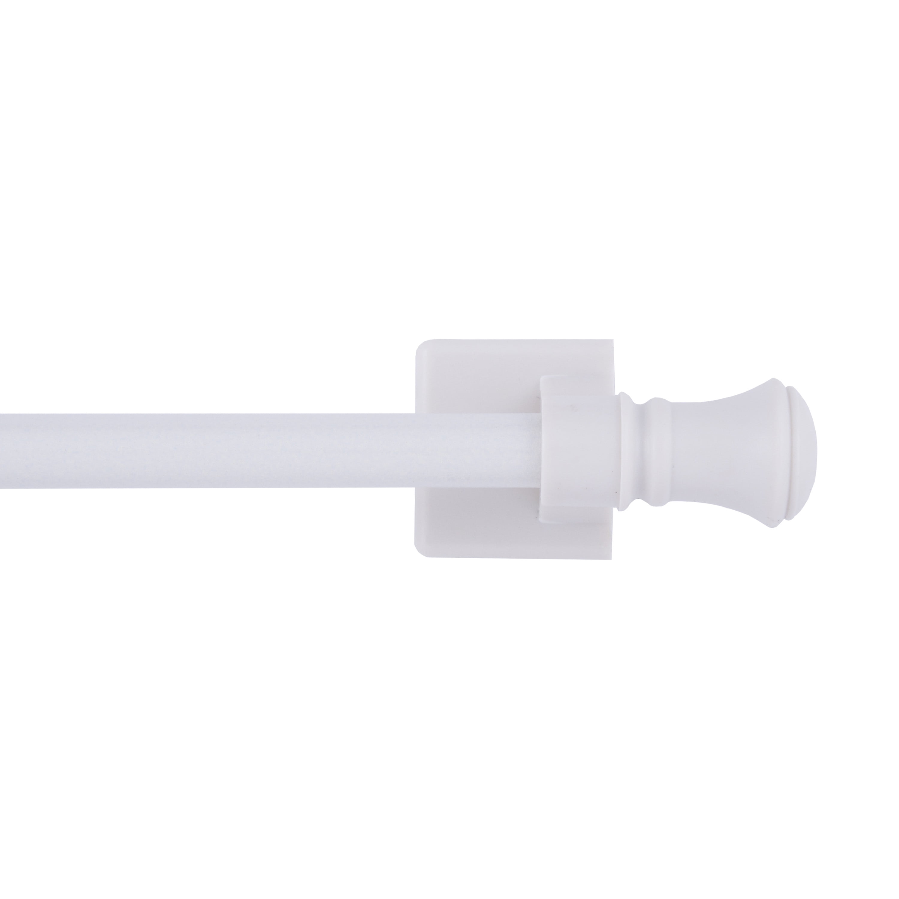 Kenney Cameron Adjustable 7/16" Steel Magnetic Drapery Rod, 16-28" White
