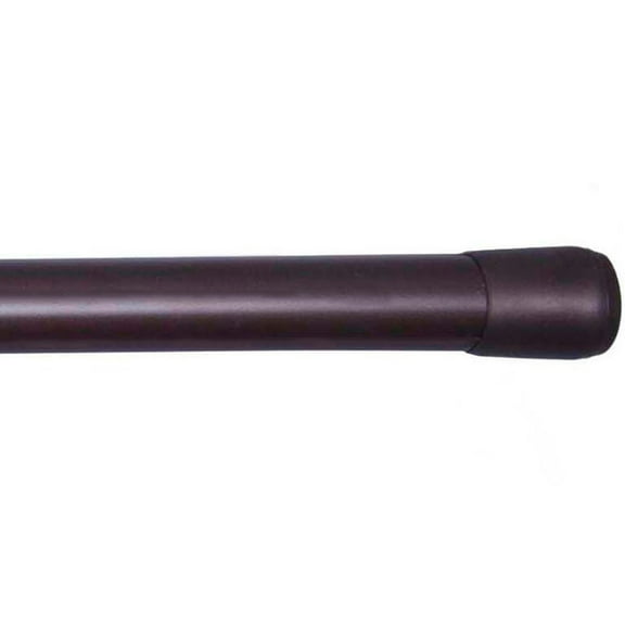 Kenney Carlisle 5/8" Spring Tension Rod, 28-48", Chocolate