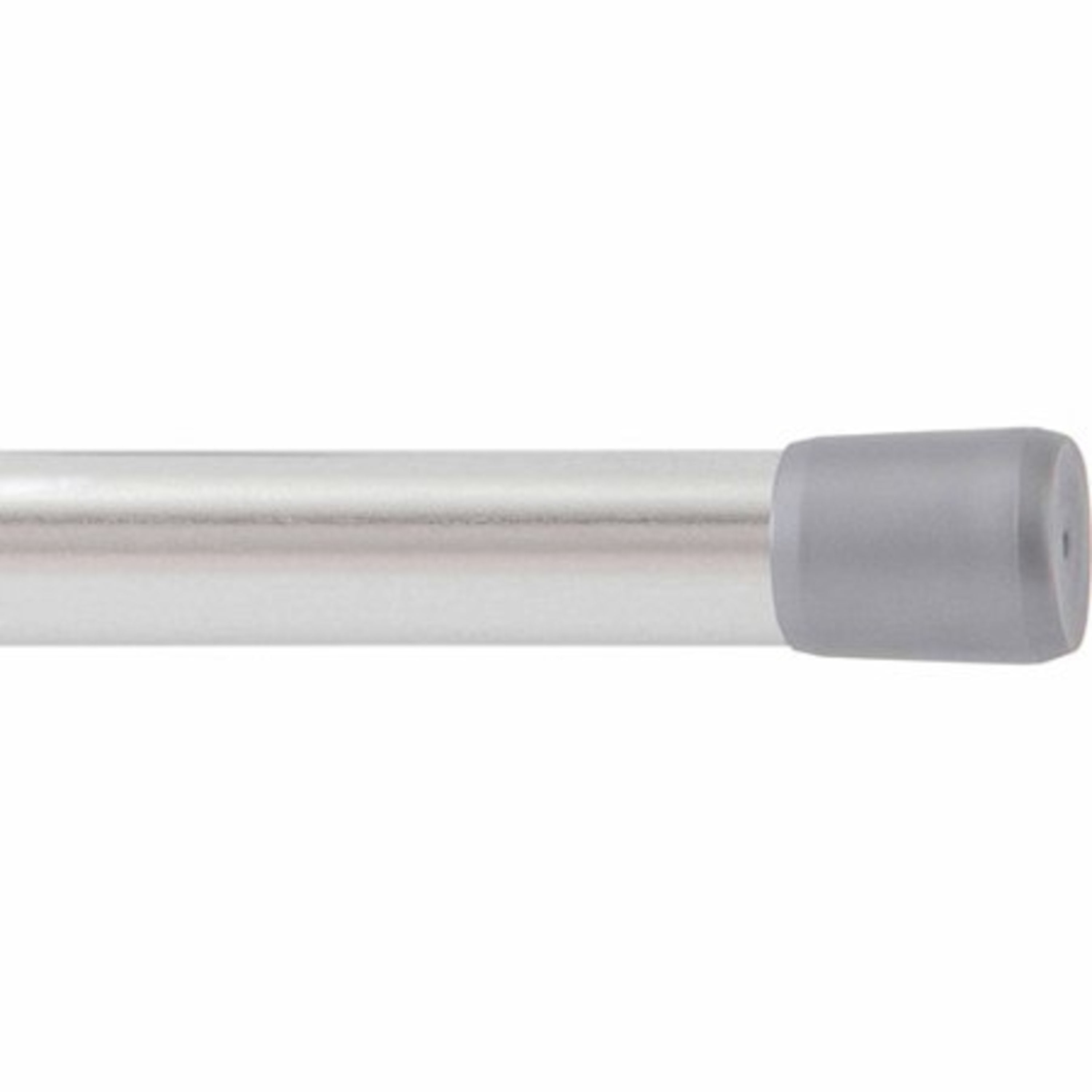 Adjustable Silver Metal Spring Tension Rod, 48-75 inches