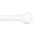 thumbnail image 1 of Kenney® Chelsea 5/8" Standard Decorative Window Curtain Rod, 28-48", White, 1 of 12