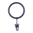 thumbnail image 1 of Kenney Clip Rings for 1" to 1-1/4" Diameter Curtain Rods, Bronze/Black, Set of 14, 1 of 5